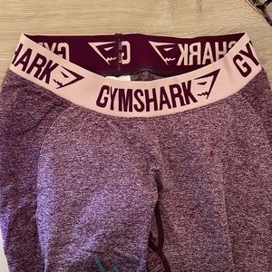 GYMSHARK Flex Leggings Medium Rise  - Dark Ruby Marl